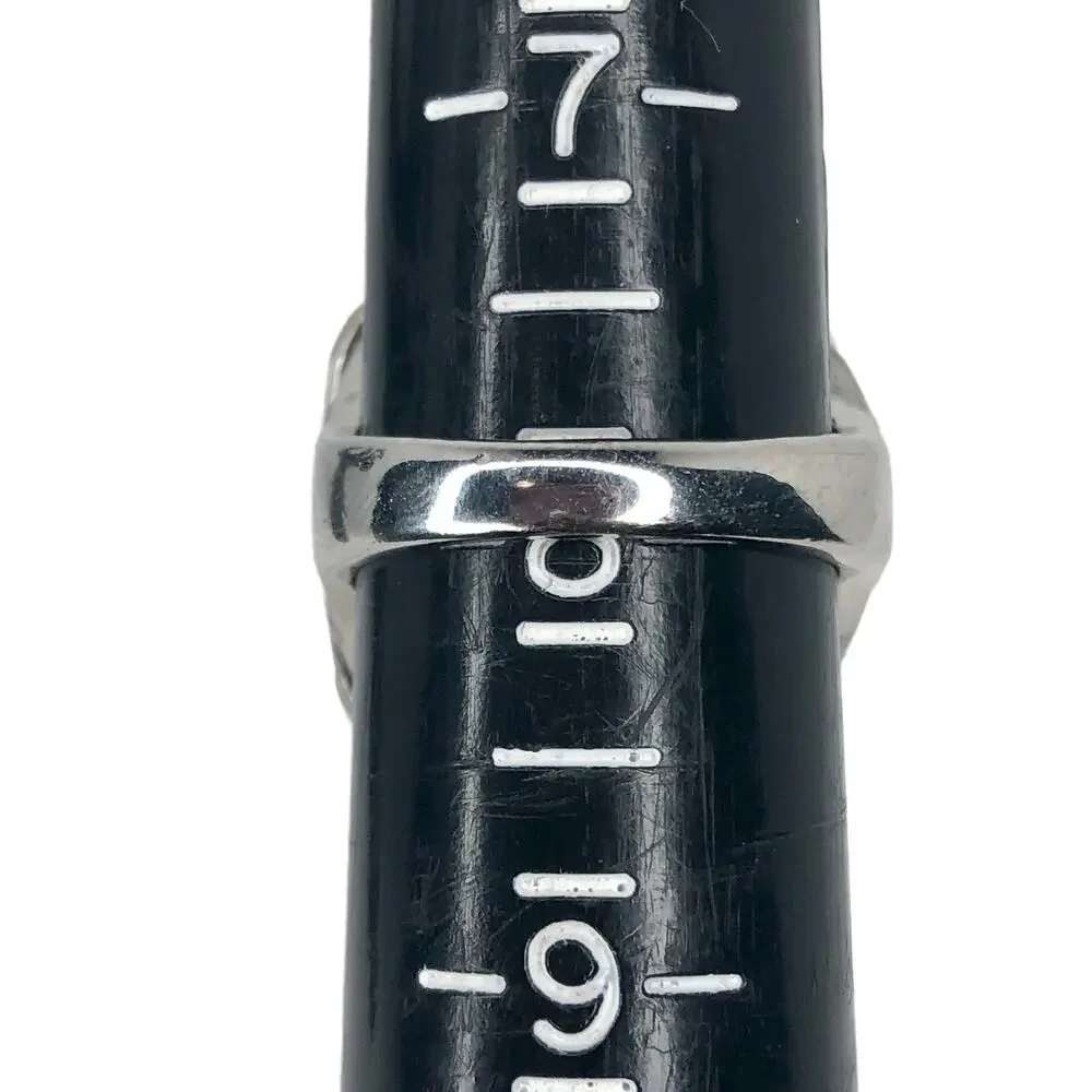 Silver and Gold Square Ring - Size 8